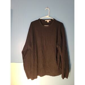 Perry Ellis Mens Black Pullover Sweater Size XL